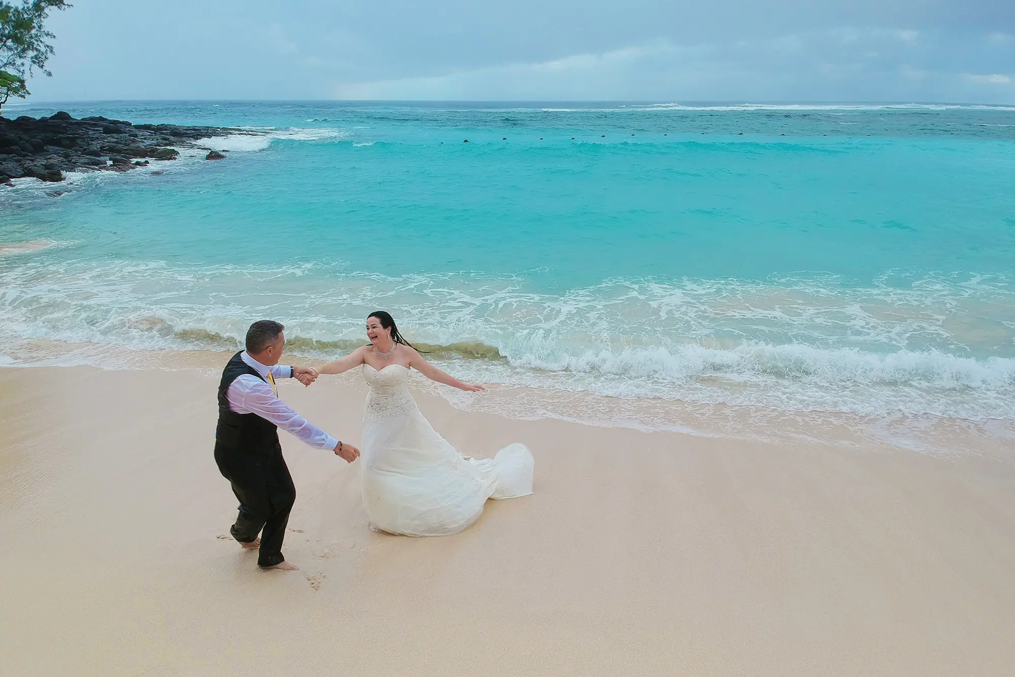 Blue Bay beach south east Mauritius