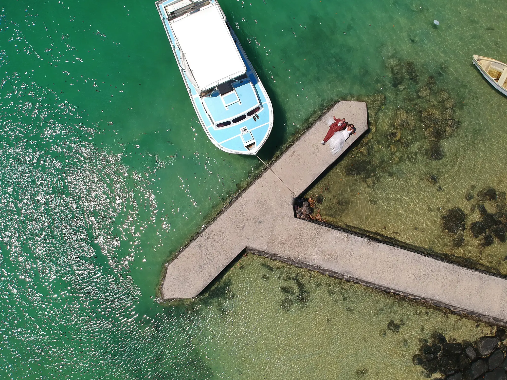Cap Malheureux aerial north Mauritius