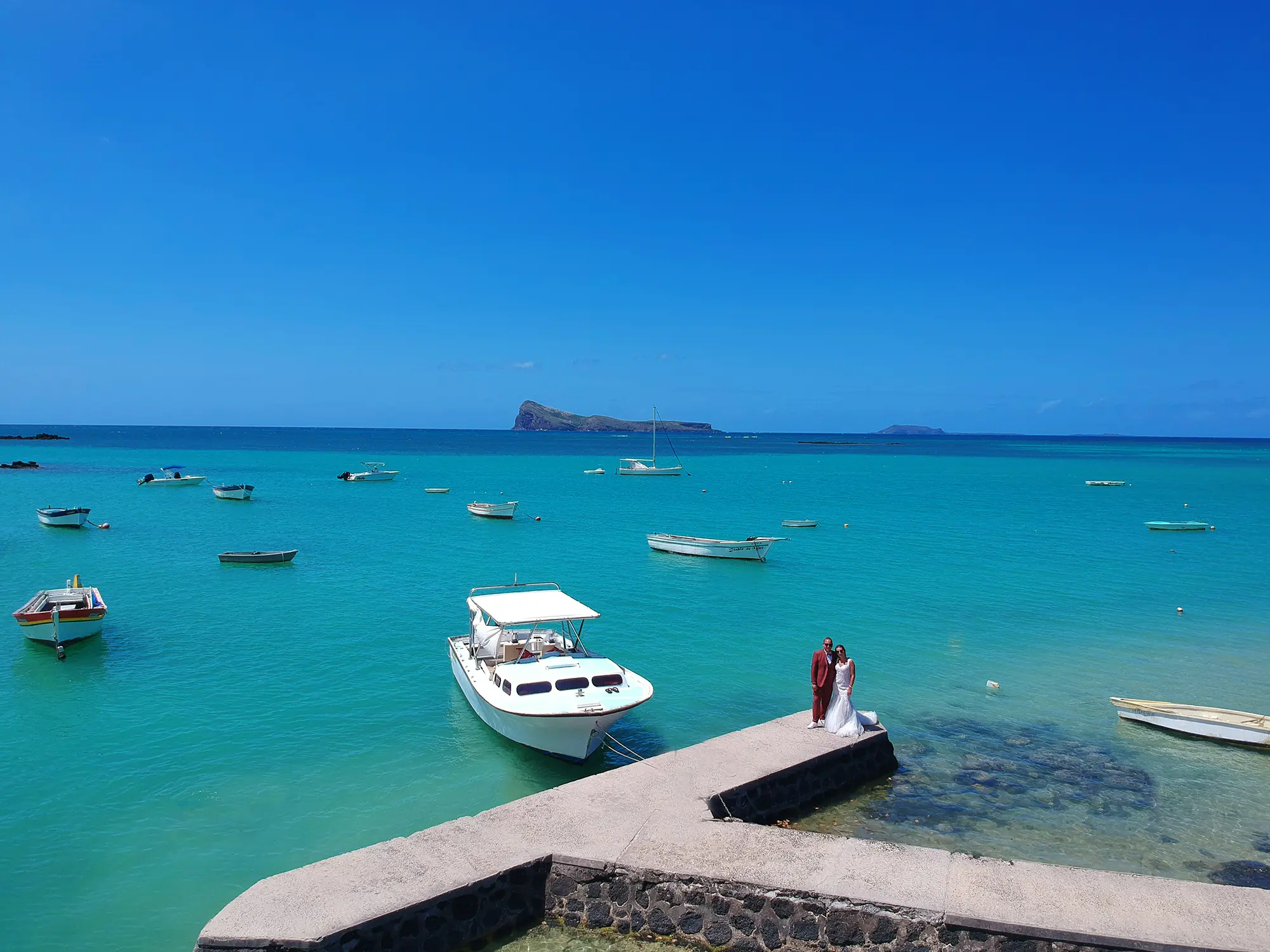 Cap Malheureux aerial, Mauritius