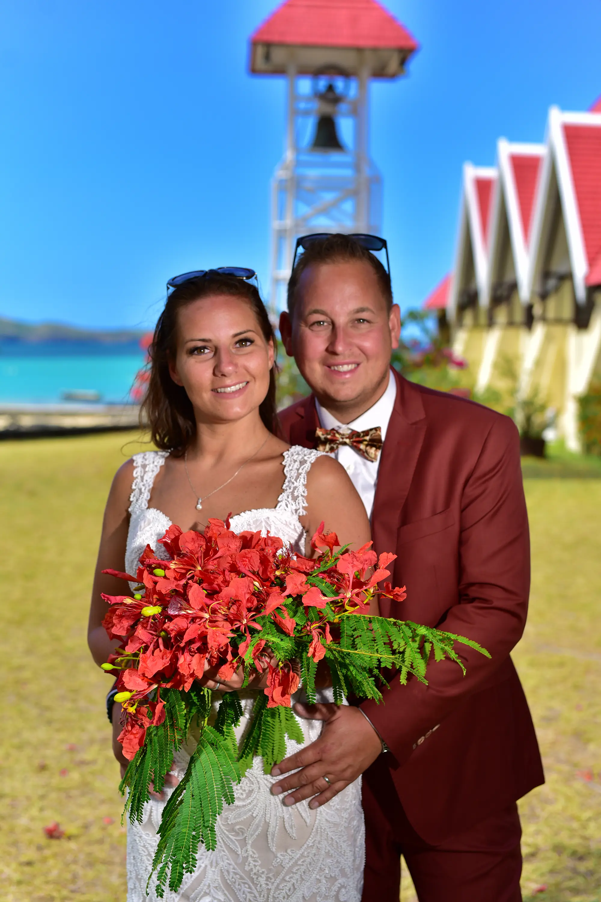 Notre-Dame Auxiliatrice red church proposal photography Mauritius