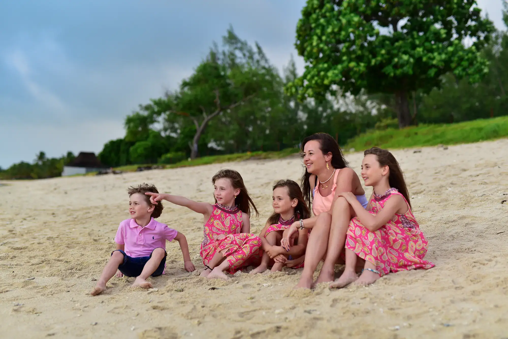Family travel photography Mauritius